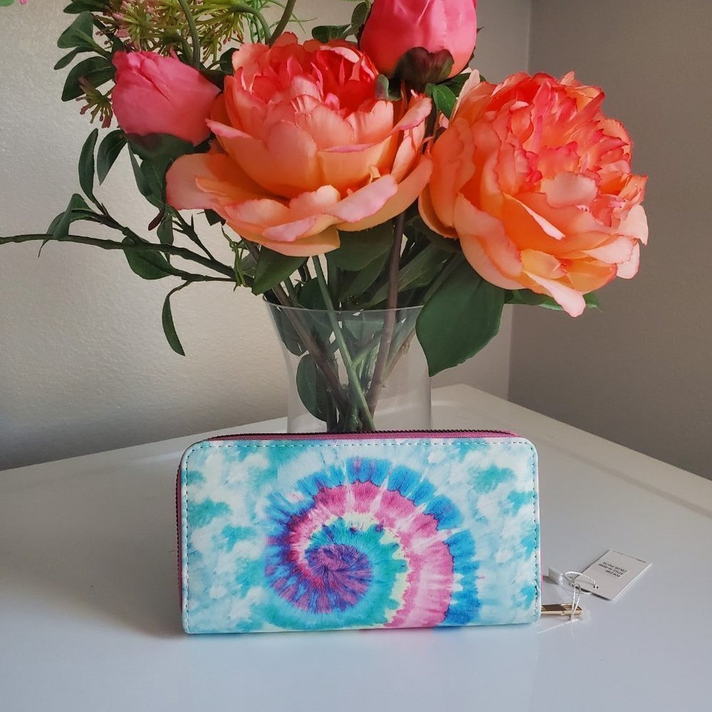 Wallet With Tie Dye Print